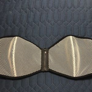Joe Boxer zip front swim suit top
